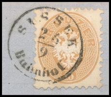 1864 15kr levélen / on cover "SISSEK / Bahnhof" - Lonigo