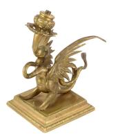 Griffmadaras falikar. Réz, vezeték helyével 22 cm