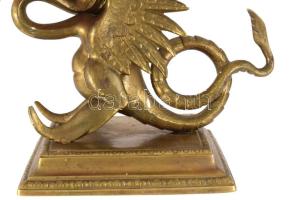 Griffmadaras falikar. Réz, vezeték helyével 22 cm