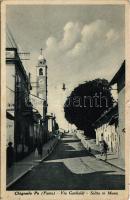 Chignolo Po, Via Garibaldi, salita in Monte. Fot. Naborri / street (pinmarks)