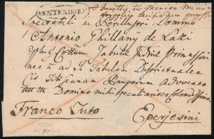 1830 Franco cover "PENTENDORF" (Müller 80 p) - Eperjes