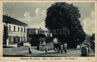 Chignolo Po, Bivio, Via Garibaldi, Via Umberto I. Fot. Naborri / street (r)