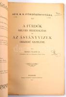 Dr. Hankó Vilmos: A fürdők helyes berendezése és az ásványvizek okszerű kezelése. Kolozsvár, 1900, Erdélyi Kárpát-Egyesület. 77p. Kiadói papírkötés, kopottas állapotban.