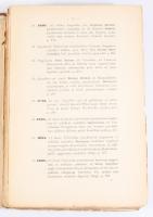 1907 Catalogus manuscriptorum Bibliothecae Reg. Scient. Universitatis Budapestinensis, széteső állap...