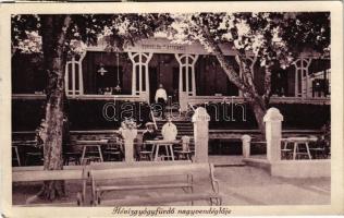 1928 Hévízgyógyfürdő, Nagyvendéglő, Cursalon étterem és kávéház