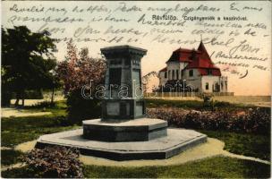 1928 Révfülöp, Cigányemlék (Czigány Károly emlékmű) a kaszinóval