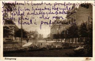 1925 Zalaegerszeg, Fő tér. Zsömböly József kiadása, Saly és Serényi felvétele