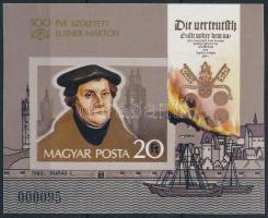 1983 Martin Luther vágott blokk (4.000)