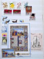 Használt magyar bélyegek 1981-1999 24 fehér lapos Lindner berakó 30 oldalán