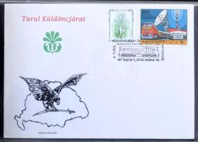 Kb 60 db vasúti emlékbélyegzés emléklapokon, borítékokon FDC berakóban (itt-ott rozsda)