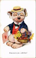 1930 From me to you - with love! Bonzo dog. A. R. &amp; Co. 1725/2. (EK)