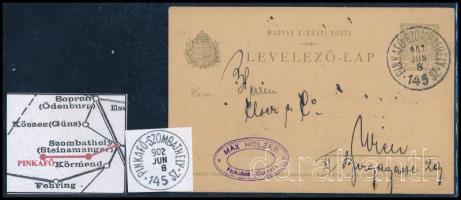 1902 PINKAFŐ-SZOMBATHELY / 145 SZ