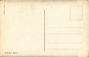 Fröhliche Ostern! / Lady art postcard with Easter greeting and children. B.K.W.I. 4636-6. s: Mela Ko...