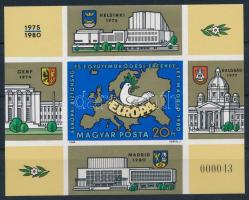 1980 Európai Biztonsági és Együttműködési Értekezlet V. - Madrid vágott blokk (6.000)