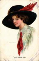1913 Enchanting Eyes, litho s: Archie Gunn (fl)