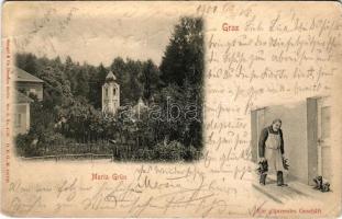 1901 Graz (Steiermark), Mariagrün. "Ein glänzendes Geschäft" (Rb)