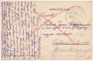 1918 Hodrusbánya, Banská Hodrusa (Hodrushámor, Hodrusa-Hámre); látkép, templom. Weisz Jakab kiadása ...