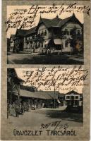 1908 Tarcsa, Bad Tatzmannsdorf; Gyógyudvar, Colonnade. Fischer Adolf kiadása / spa