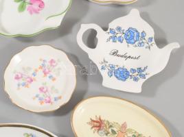 Vegyes porcleán tálkák benne Herendi, Zsolnay, Hollóházi Aquincum, Kalocsai, hibátlanok