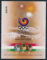 1988 Olimpiai érmesek V. - Szöul vágott blokk (5.000)