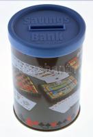 Fém persely póker motívumokkal jó állapotban