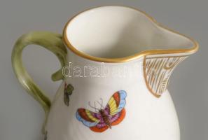 Herendi Rotschild mintás tejszín kiöntő. Kézzel festett, jelzett, hibátlan 10 cm