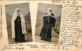 1904 Sarajevo, Turkinje / Türkinnen / Bosnian folklore, Turkish women. Daniel A. Kajon (fl)