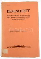 Denkschrift der ungarischen Revisionsliga über die Lage der Ungarn in der Tschechoslowakei. Herausge...