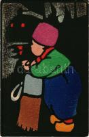 Children art postcard. M. Munk No. 667. (EB)