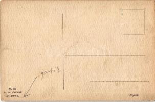 Children art postcard. M. Munk No. 667. (EB)