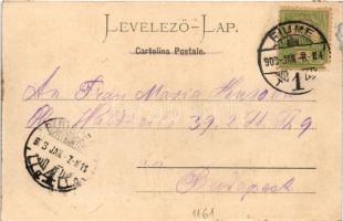 1903 Fiume, Rijeka; Hafen / port, steamship (r)