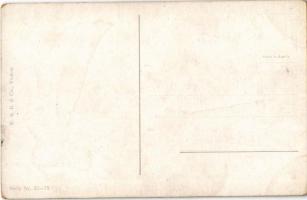 Hölgy kalapban / Art Nouveau lady with hat. W. R. B. &amp; Co. (Vienne) Serie Nr. 22-78. s: Eise...