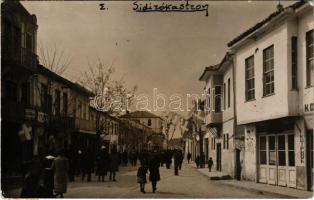 1919 Sidirokastro, street, shops. photo (EK)