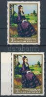 1966 Festmények I. 3Ft a baloldalon függőleges lila csík + támpéldány