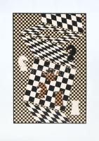 Victor Vasarely (1906-1997): Nyolc sport témájú kompozíciója, 1988. Szitanyomat, papír, egyenként je...