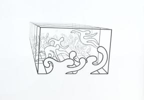 Victor Vasarely (1906-1997): Nyolc sport témájú kompozíciója, 1988. Szitanyomat, papír, egyenként je...