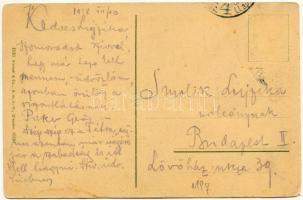 1918 Tátra, Magas-Tátra, Vysoké Tatry; Tarpatak-füred szálloda a Lomnici-csúccsal / Hotel Kohlbach m...