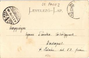 1901 Ják, a jáki templom északkeleti oldala. Myskovszki Viktor kiadása, Stengel &amp; Co. (Rb)