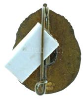 1910-1920 k. "Magyar Vöröskereszt Ifjúsági Osztálya" zománcozott bronz jelvény, függőleges...