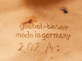 Goebel-Bieber art deco női fali maszk. Kézzel festett, jelzett, hibátlan 25 cm