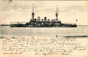 1902 Pola, Pula; SMS Kaiserin und Königin Maria Theresia az Osztrák-Magyar Haditengerészet páncélos ...