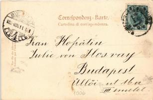 1902 Pola, Pula; SMS Kaiserin und Königin Maria Theresia az Osztrák-Magyar Haditengerészet páncélos ...