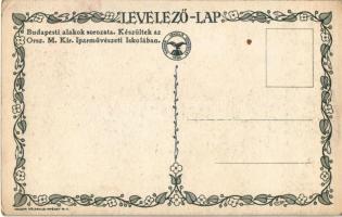 Budapesti alakok sorozat. Készültek az Orsz. M. kir. Iparművészeti Iskolában. Magyar Földrajzi Intéz...