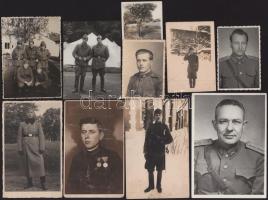 cca 1930-1960 20 db vegyes katonai fénykép, 6×6 és 15×10 cm közötti méretekben
