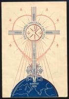 1938 Eucharisztikus Kongresszus kártyanaptár, Nagyistók Istvángrafikája