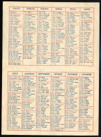 1938 Eucharisztikus Kongresszus kártyanaptár, Nagyistók Istvángrafikája