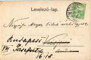 1912 Pöstyén, Pistyan, Piestany; In's Bad / zsidó férfi a fürdőbe menet, Judaika. A. Bernas kia...