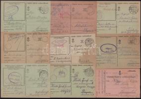 1917-1944 19 db vegyes tábori postai levelezőlap