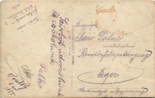 1927 Liptószentmiklós, Liptovsky Mikulás; Római katolikus templom, utca lovasszánnal télen este hold...