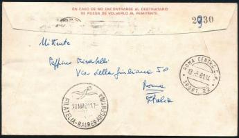 1961 Légi ajánlott levél "ROMA" - Buenos Aires